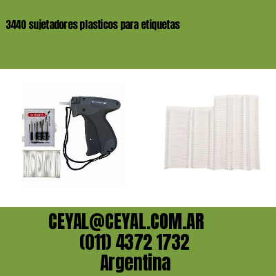 3440 sujetadores plasticos para etiquetas