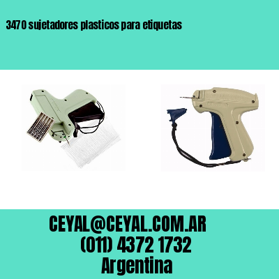 3470 sujetadores plasticos para etiquetas