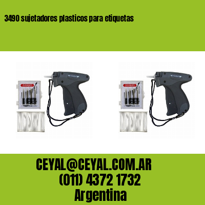 3490 sujetadores plasticos para etiquetas