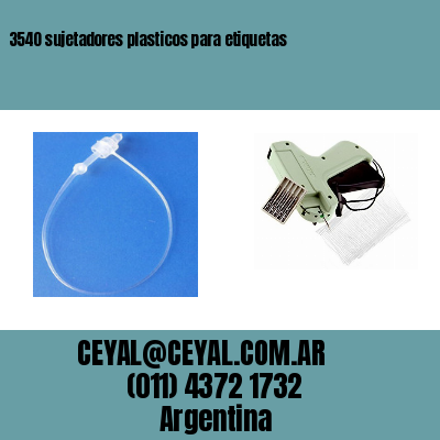 3540 sujetadores plasticos para etiquetas