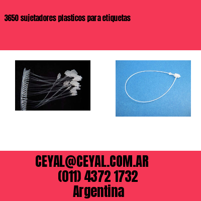 3650 sujetadores plasticos para etiquetas