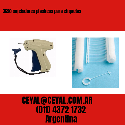 3690 sujetadores plasticos para etiquetas