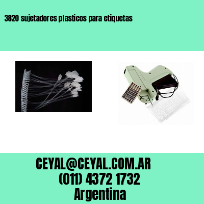 3820 sujetadores plasticos para etiquetas