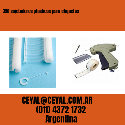 390 sujetadores plasticos para etiquetas