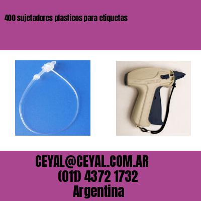 400 sujetadores plasticos para etiquetas