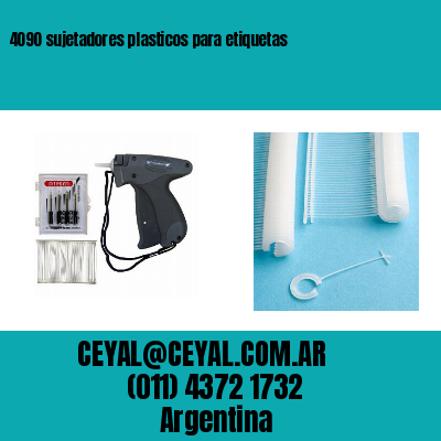 4090 sujetadores plasticos para etiquetas