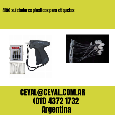 4190 sujetadores plasticos para etiquetas