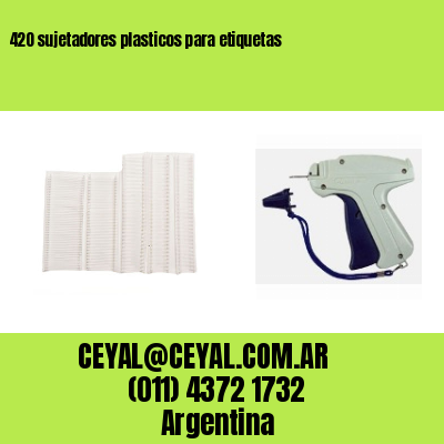 420 sujetadores plasticos para etiquetas