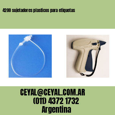 4200 sujetadores plasticos para etiquetas