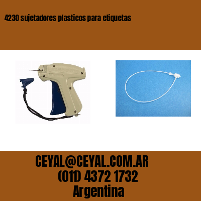 4230 sujetadores plasticos para etiquetas