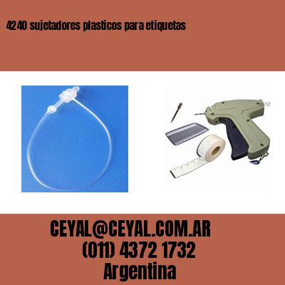 4240 sujetadores plasticos para etiquetas