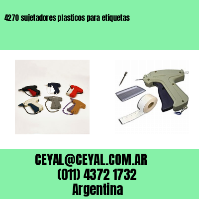 4270 sujetadores plasticos para etiquetas