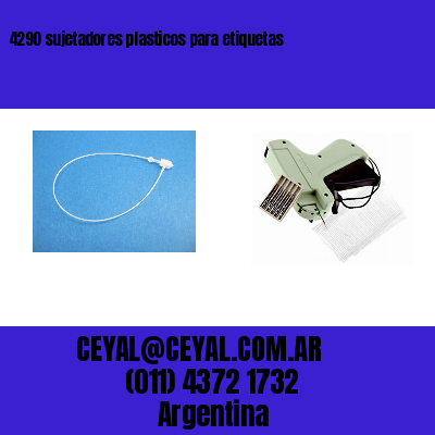 4290 sujetadores plasticos para etiquetas