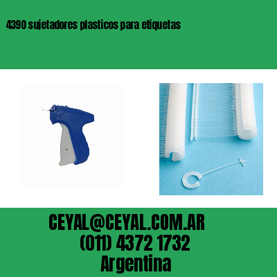 4390 sujetadores plasticos para etiquetas