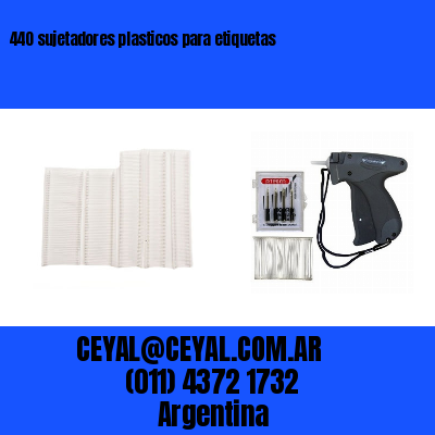 440 sujetadores plasticos para etiquetas