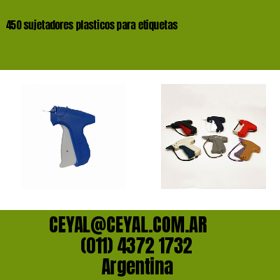 450 sujetadores plasticos para etiquetas