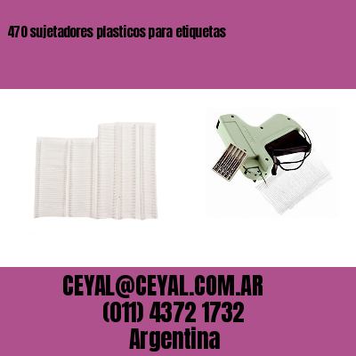 470 sujetadores plasticos para etiquetas