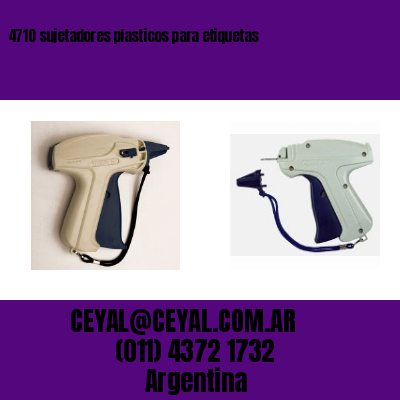 4710 sujetadores plasticos para etiquetas