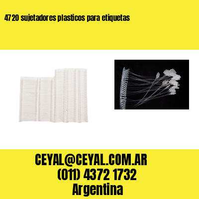 4720 sujetadores plasticos para etiquetas