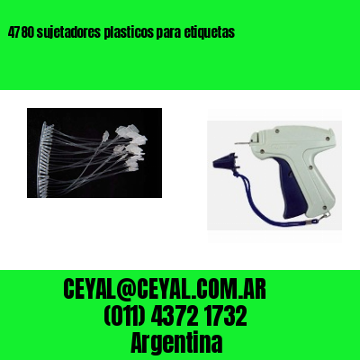 4780 sujetadores plasticos para etiquetas