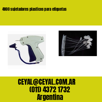 4800 sujetadores plasticos para etiquetas