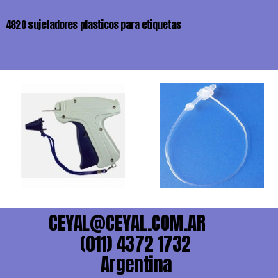 4820 sujetadores plasticos para etiquetas