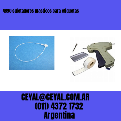 4890 sujetadores plasticos para etiquetas