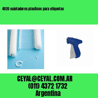 4920 sujetadores plasticos para etiquetas
