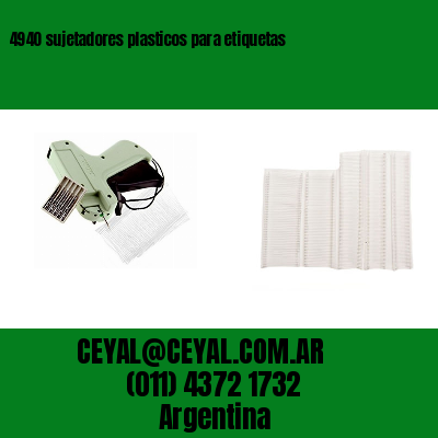 4940 sujetadores plasticos para etiquetas