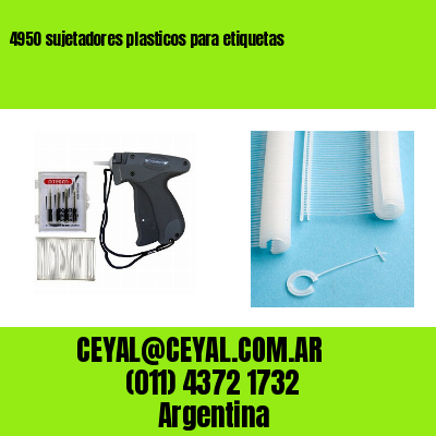 4950 sujetadores plasticos para etiquetas