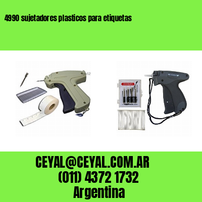 4990 sujetadores plasticos para etiquetas