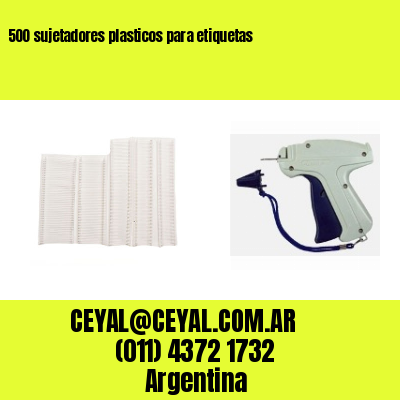 500 sujetadores plasticos para etiquetas