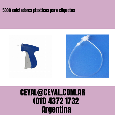 5000 sujetadores plasticos para etiquetas