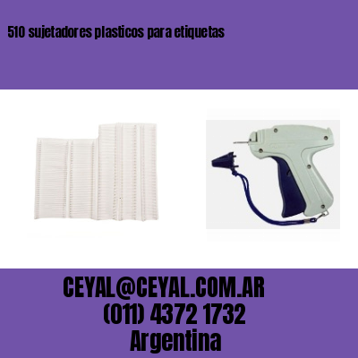 510 sujetadores plasticos para etiquetas