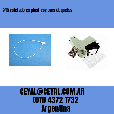 940 sujetadores plasticos para etiquetas