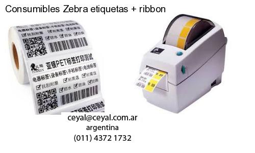 Consumibles Zebra etiquetas   ribbon