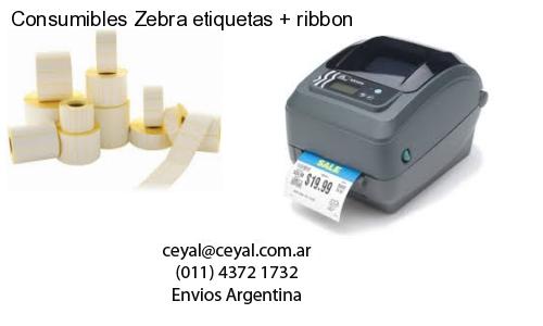Consumibles Zebra etiquetas ribbon