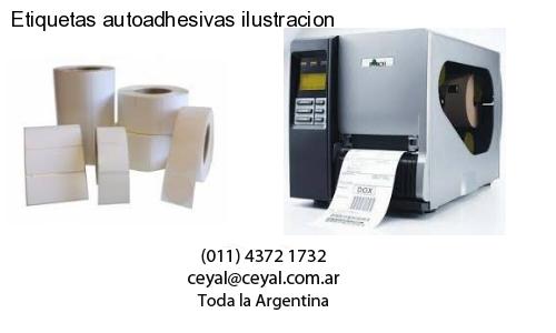 Etiquetas autoadhesivas ilustracion
