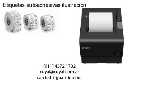 Etiquetas autoadhesivas ilustracion