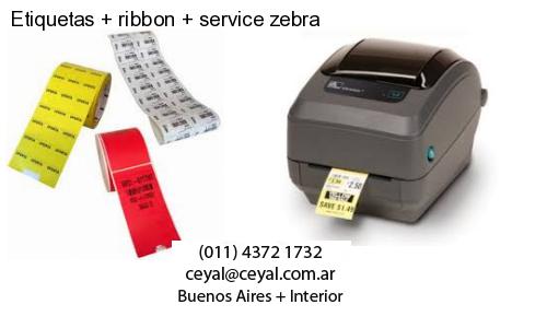 Etiquetas   ribbon   service zebra