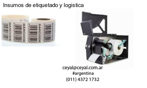 Insumos de etiquetado y logistica