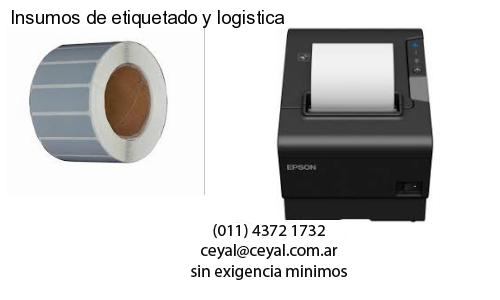 Insumos de etiquetado y logistica