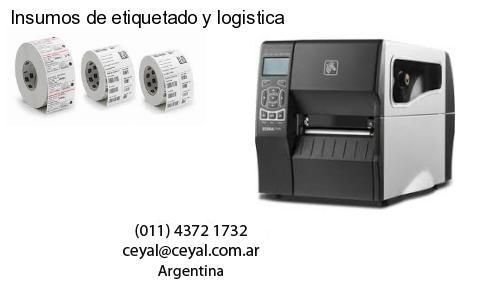 Insumos de etiquetado y logistica