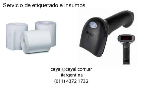 Servicio de etiquetado e insumos