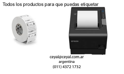 Todos los productos para que puedas etiquetar