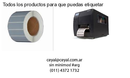 Todos los productos para que puedas etiquetar