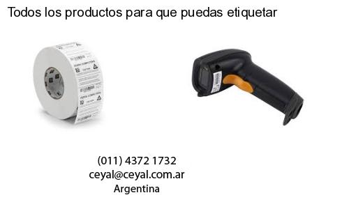 Todos los productos para que puedas etiquetar