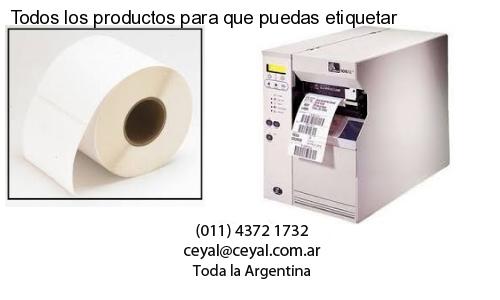 Todos los productos para que puedas etiquetar