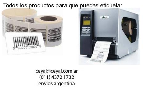 Todos los productos para que puedas etiquetar