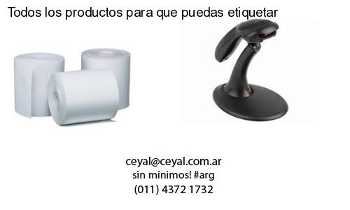 Todos los productos para que puedas etiquetar